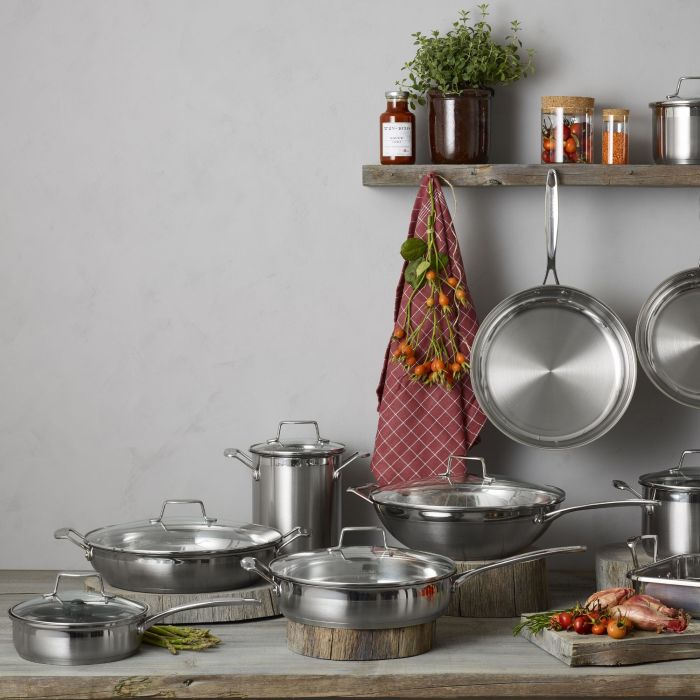 panpan　グレー38 9pc Aluminium Cookware Set - Pastel Blue - Le Morgan