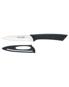 Spectrum 10cm Vegetable Knife - Black