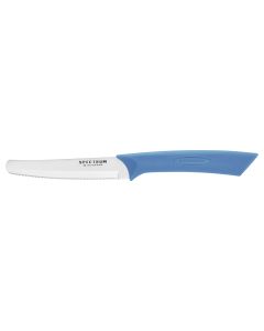 Spectrum Set of 6  Steak Knife Silver Lake Blue