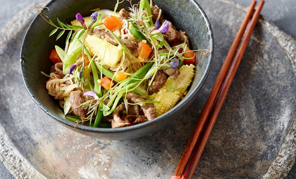 Wok dish with Beef and Ginger